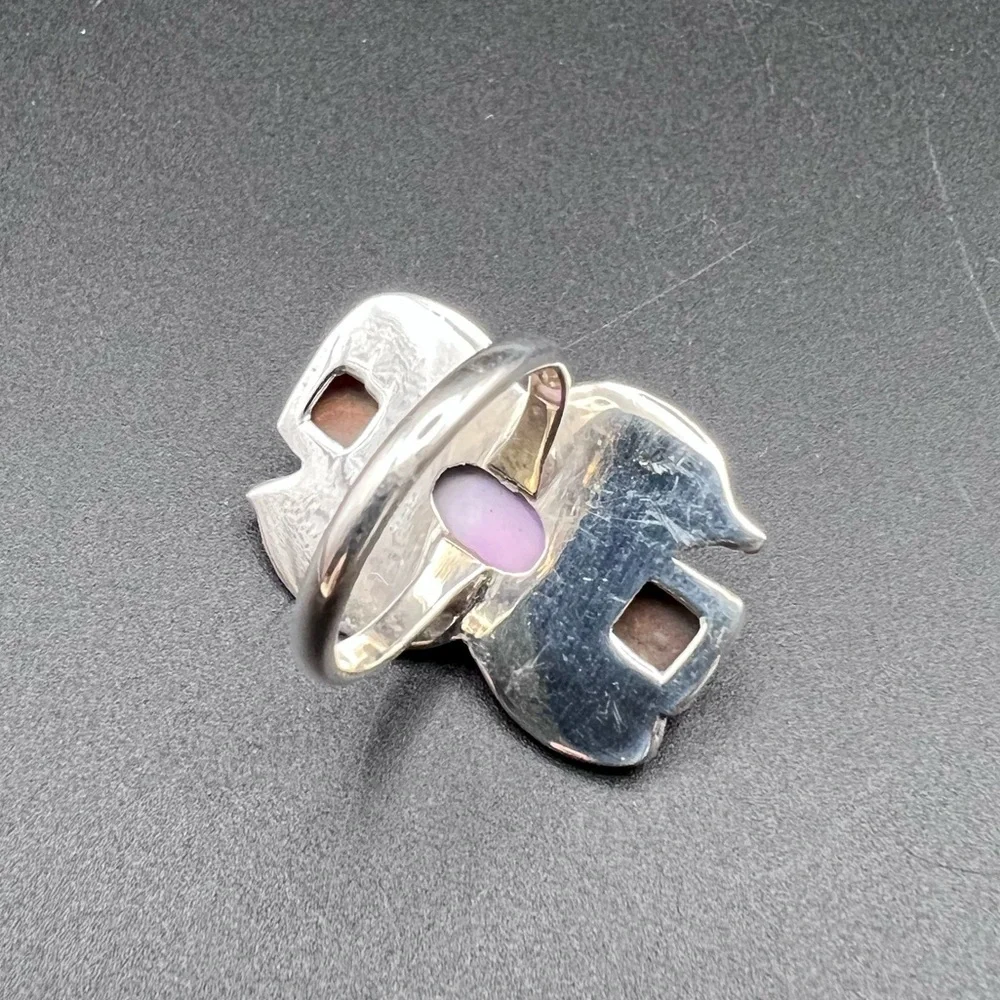 Sterling Silver Purple Mojave & Spiny Oyster Ring - Picture 5 of 5